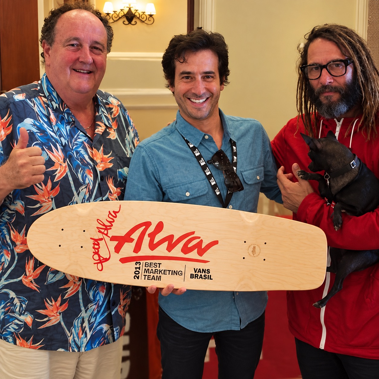 Vans award, with Steve Van Doren and Tony Alva